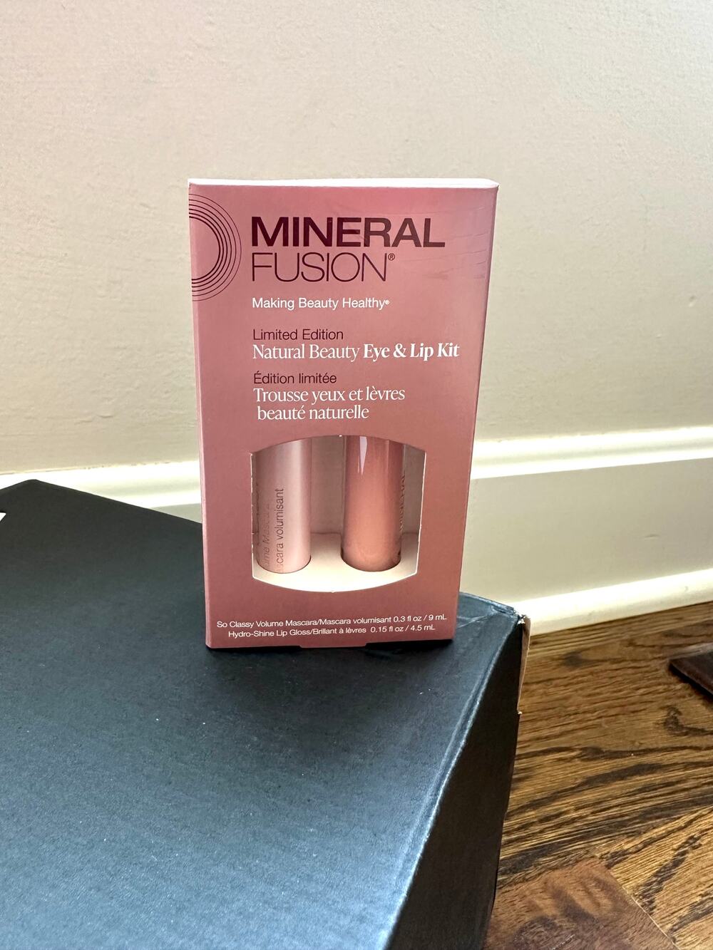 Mineral Fusion Natural Beauty Eye & Lip Kit Mascara Lip Gloss Gift Set New